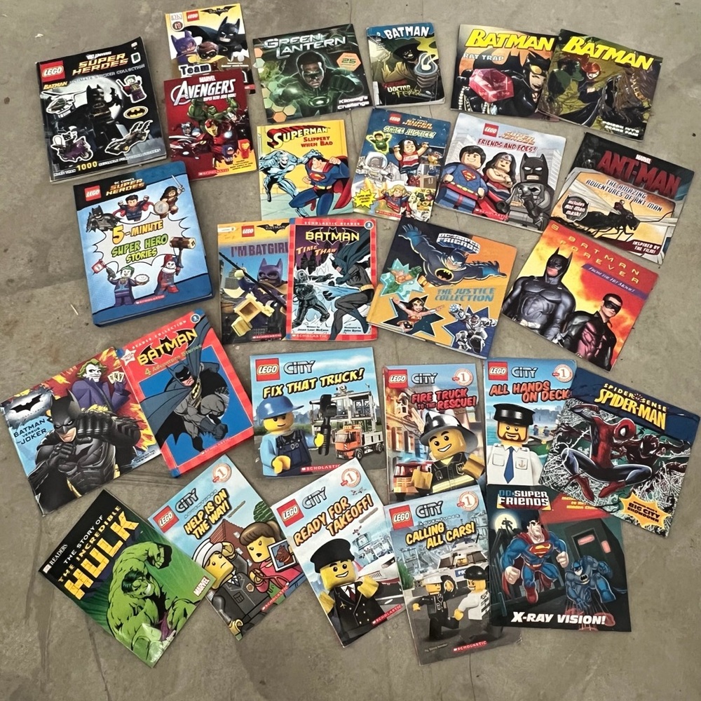 Batman LEGO and Superhero Book Collection